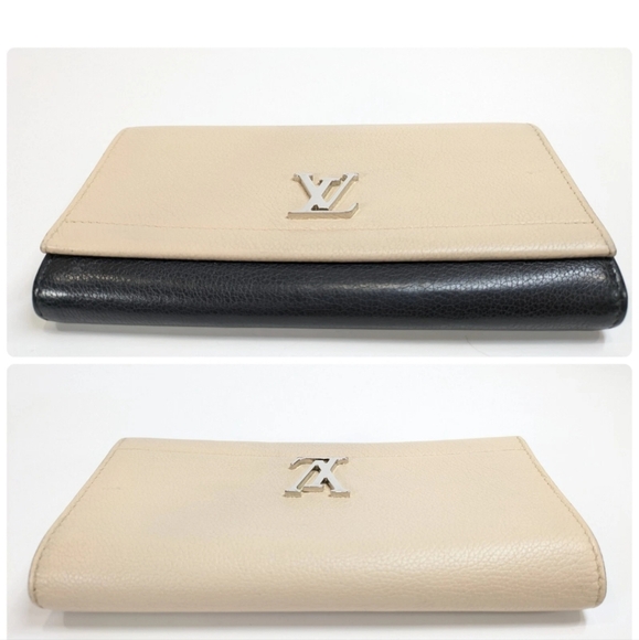 Louis Vuitton Portefeuille lockme wallet Ivory & Black EUC - Authentic - Picture 5 of 15